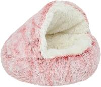 Cama Cueva para Perros Pequeños, Gatos y mascotas, de sweatshirt calming y antis, with capucha y Funda mullida, base antideslizante y lavable (50 cm) - details 0