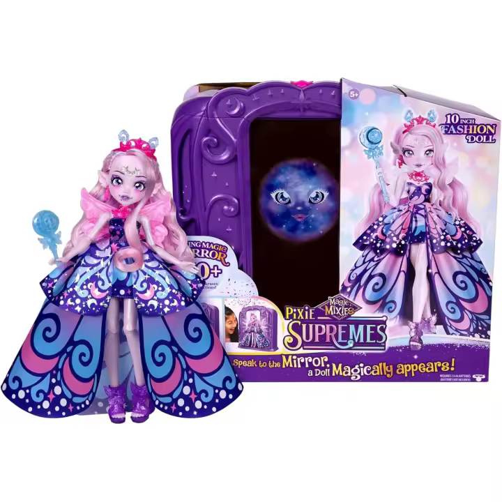 Magic Mixies Pixlings, Magic Mirror Reveal, Muñeca con Detalles y 9 Puntos de Articulación, Fashion Doll con Nueva Medida de 26 cm, Revelación con Pociones y Hechizos en el Espejo (Famosa MG100000) - 1