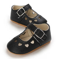 Zapatos Para Bebé Recién Nacidos Niñas Clásicos Corazón De Goma Antideslizante PU Vestido Primera Caminadora Zapatos De Cuna - details 61