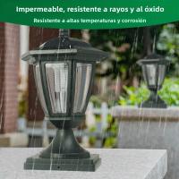 Lámpara Solar Para Valla Exterior IP65 Decorativa Para Jardín Puerta Casa De Campo Lámpara Solar Autocontenida Protección Total - details 11