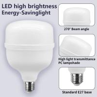 Bombilla LED 50W E27 Para Hogar Y Dirección De Iluminación 110V-220V 20W 30W 40W Lámpara De Foco Luz Brillante De Alta Eficiencia Con Vida Útil De 25000 Horas - details 1