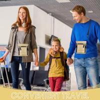 Cartera de viaje con porta pasaporte, billetera para el cuello, bolsa de viaje con bloqueo RFID, bolsa de viaje antirrobo, organizador de documentos de viaje, accesorios de viaje esenciales para mayor seguridad para hombres y mujeres - details 3