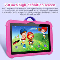 Tableta Para Niños Con Patrón De Dibujos Animados 7 Pulgadas Cuatro Núcleos 4GB RAM 64GB ROM Android Juegos De Aprendizaje Educativos Regalos Para Niños - details 1