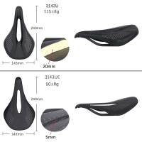 Sillín De Bicicleta Elitaone De Carbono 90g Super Ligero Para MTB/Road Sillín De Cuero Textura UD Para Ciclismo Unisex - details 1