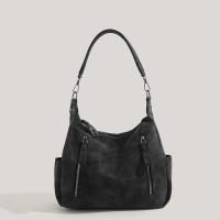 Bolso De Hombro Retro Para Mujer Con Correas De Cuero Frosted Gran Capacidad Bolsa Cruzada Para Comunicación Estilo Invierno - details 3