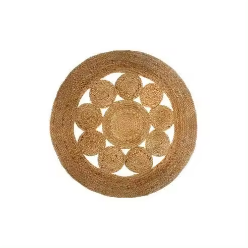 Atmosphera Alfombra Calada de Yute 80cm - Accesorios Decorativos - 1