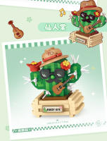 Juguetes De Construcción DIY Para Niñas Y Niños Plantas Suculentas En Macetas Miniatura Bloques De Construcción De Jardín Ornamentos Bonsái - details 4