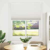 Plisse Persiana Cortina Plisada 100X125cm en color Blanco/Crema | protección solar decorativa para ventanas hogar oficina dormitorio fácil de instalar - details 0