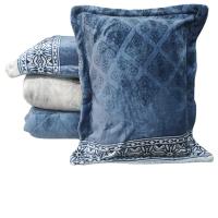 Mercatienda.es Edredón Nórdico Sherpa Azul Cama 150 | Sedalina & Borreguillo | +700gr/m2 - Térmico Invierno + Cuadrantes Regalo - details 2