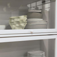 HOMCOM Vitrina de Coleccionista de 4 Niveles Armario Auxiliar con Puertas Abatibles de Acrílico Anti-vuelco Vitrina para Estudio Dormitorio Oficina 59x30x139 cm Blanco - details 3