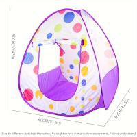 Carpa Para Niños Con Puntos Pequeña Casa De Juguete Doblabilidad Interior Y Exterior Juego De Princesa Para Niñas Y Niños - details 1