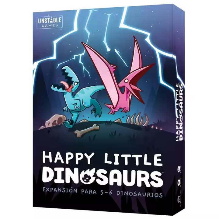 Asmodee - Happy Little Dinosaurs Exp. para 5-6 Dinosaurios - 1