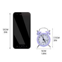 Reloj De Alarma De Doble Campana Para Luchar Contra Los Durmientes Fuertes Operado Por Batería Estilo Moderno Para Decoración De Dormitorio Y Hogar - details 7