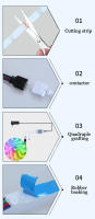 Tira De Luz LED RGB 3535 5M/20M 24V Controlable a Través De Aplicación Bluetooth Con Remote De 44 Teclas Para Decoración De Habitaciones TV - details 4