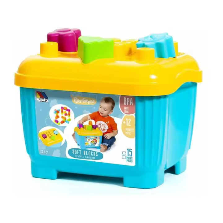CUBETA AZUL 15 BLOQUES BLANDITOS DE MOLTO - 1