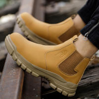 Botas De Seguridad Para Hombre Impermeables Con Punta De Acero Antigolpes Y Antipinchazos Para Actividades Al Aire Libre Senderismo Y Tácticas - details 8