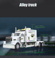 Camión Peterbilt 389 De Escala 1/24 Juguete De Colección Con Sonido Y Luz Modelo De Aleación De Metal Regalo Para Niños - details 2