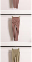 Leggings De Compresión Para Mujer 2024 Levantamiento De Glúteos Cintura Alta Color Nude Con Bolsillo Yoga Pantalones Estirados Deportivos - details 6