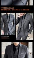 Traje De Boda Italiano Estilo Nuevo 6XL Para Hombre Conjunto De 3 Piezas (Chaleco + Chaqueta + Pantalones) Moda Negocios Formal - details 7