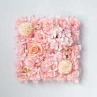 Pared De Flores Artificiales De Seda Rosa 3D Para Boda Fiesta De Enlace Fondo DIY Decoración De Hogar Panel De Flores De Artesanía - details 3