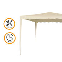 Cenador desmontable jardín 300x300x240 cm crema Aktive - details 2