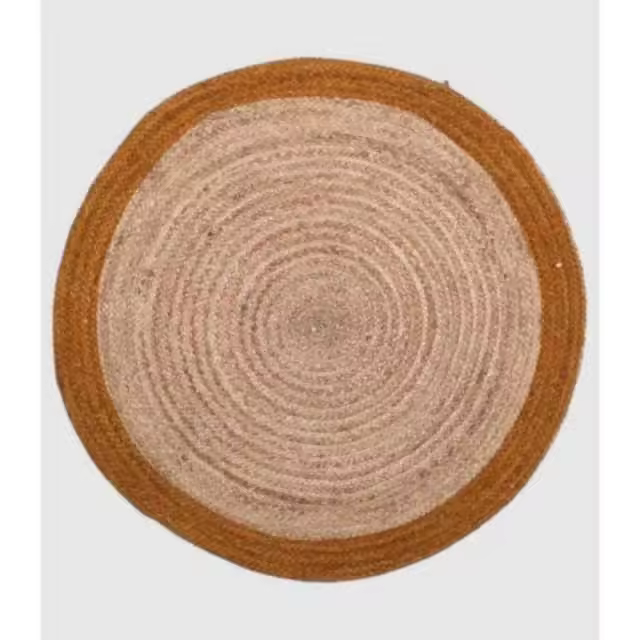 Alfombra Redonda de Yute Natural 90 Cm - Ekilikuahome - 1