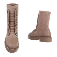 Botines de Mujer, Chelsea, Invierno, Temporada Otoño Invierno, Plataforma planos, Antelina Kakhi, Tacón Bajo Casual - details 1