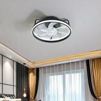 Ventilador De Techo 55W Con Luz LED Control Remoto Para Habitaciones Y Dormitorios Estilo Moderno Tamaño De Hojas 34cm - details 0