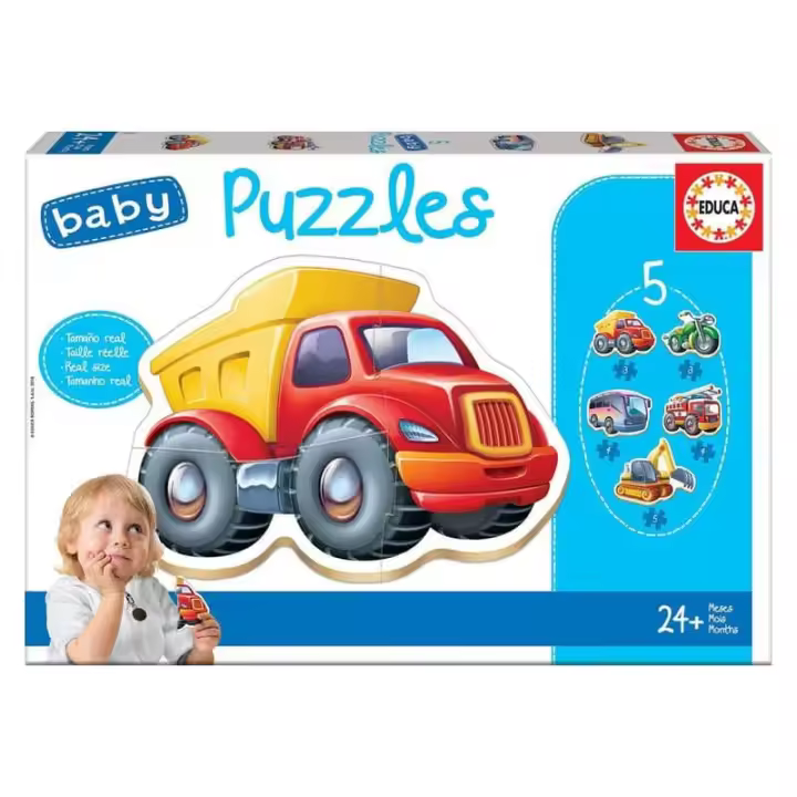 Juego de Vehículos para Bebés PZ.BABY 24M 14866 - 1