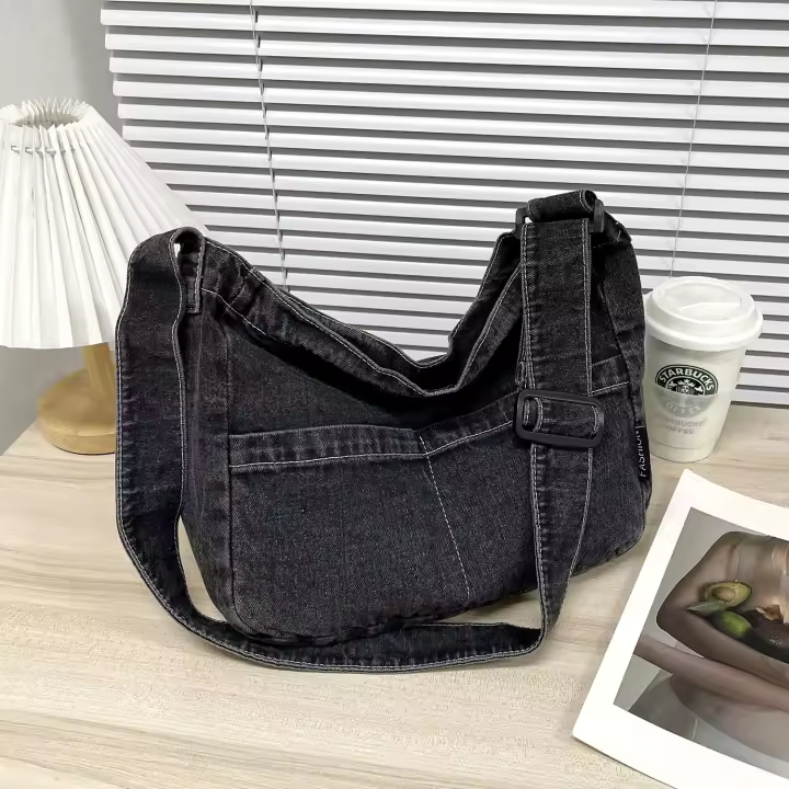 Bolsas de mensajero de negocios para hombres, Bolso de hombre vintage, Paquete Crossbody de lona, Bolsa de viaje retro de oficina casual - 1