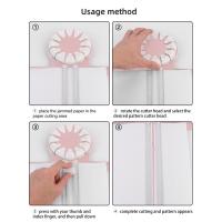 Cortadora De Papel Multifuncional 12 En 1 Con Corte Rotativo De 360 Grados Herramienta De Corte Manual Para Manualidades - details 3