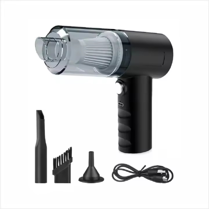 Aspiradora de Mano 3 en 1  Recargable por USB  Succión Potente y Función de Soplado  Filtro Lavable  Portátil y Compacta  Para Coche, Hogar y Oficina  Accesorios Incluidos  Fácil de Usar  Ideal para Limpieza de Polvo y Suciedad 🚗🏠✨ - 1
