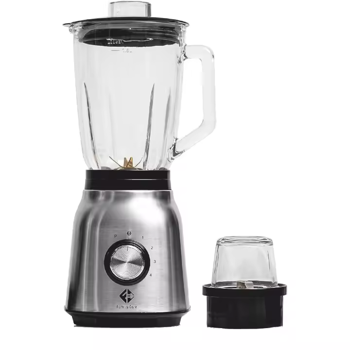 BATIDORA DE VASO CON MOLINILLO DE 1250 W DE POTENCIA Y JARRA DE CRISTAL DE 1.5 LITROS, BATIDORA DE MESA CON JARRA DE CRISTAL DE 1.5 LITROS Y MOLINILLO IDEAL PARA PICAR ESPECIES Y CAFE, BATIDORA DE VASO CON MOLINILLO DE 1250 W DE POTENCIA Y JARRA DE CRISTA - 1