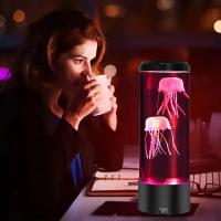 Lámpara De Medusa Joven 7 Colores LED Cambio De Color Para Decoración De Mesa De Dormitorio Luz Nocturna Del Océano Regalo De Cumpleaños Para Niños - details 14