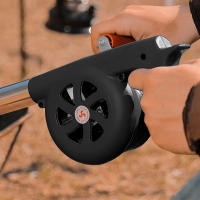 Ventilador De Mano Para Barbacoa Y Camping Estarter Rápido Portátil Accesorios Para Estufa Grill Picnic Color Negro Yelló Azul - details 4