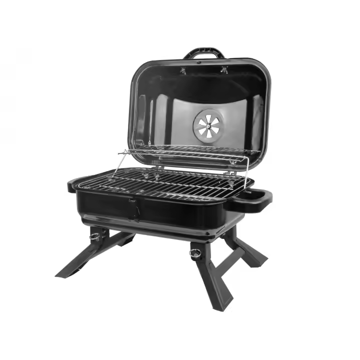 Barbacoa portátil de acero negro Purline EFP72 - 1