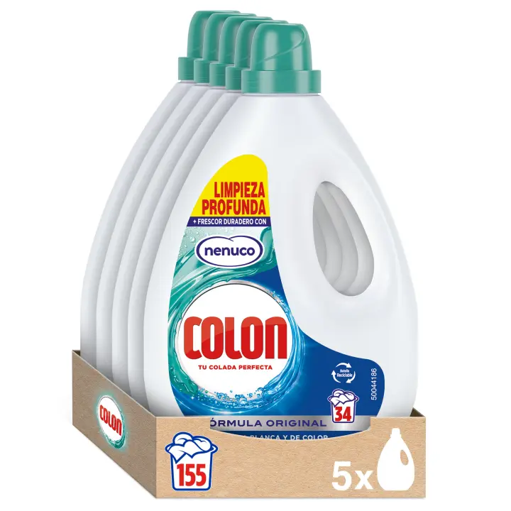 Colon Nenuco Detergente para la lavadora Gel 170 lavados (5x34 lavados) - 1