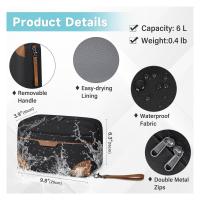 Bolsa De Viaje Para Hombres Gran Capacidad Resistente Al Agua Estilo De Negocios Para Camping Y Viajes Cierre De Cremallera Material Oxford - details 3