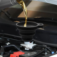 Funel De Silicona Universal Para Coche Cambio De Aceite Y Líquidos Plegable Portátil Para Motor Auto Oíl Y Gasolina - details 1