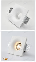 Lámpara De Tubo De Yeso Integrado GU10 LED Antirreflejo Sin Marco Para Iluminación De Techo Sala De Estar Dormitorio Pasillo - details 14