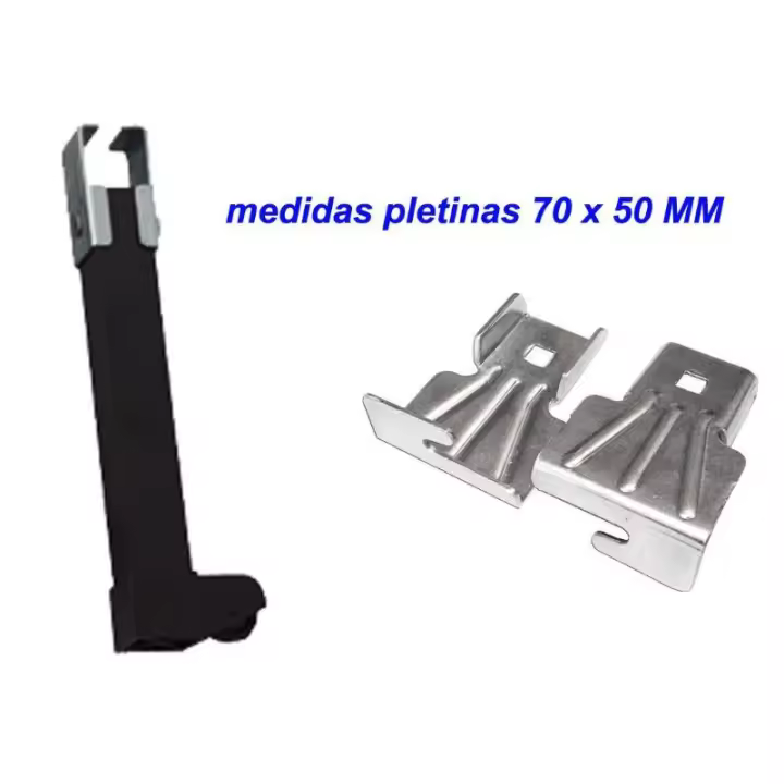 Patas para somier 30x40 negra juego con ruedas alto 28 cm - 1