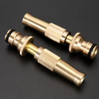 Pistola De Agua De Latón Con Conector Rápido Para Jardín Regulador De Presión Ajustable Herramienta De Jardinería Con Patrón Variable - details 1