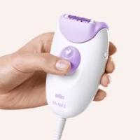 Depiladora eléctrica Braun Silk-épil 3 5320, Depilación duradera, 2 Velocidades, Sistema 20 pinzas, Sistema de puntas SoftLift, Luz Smartlight, Rodillos de masaje - details 1
