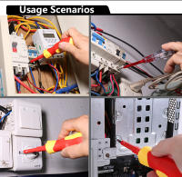 Juego De Destornilladores Aislados 26 En 1 1000V Con Imán Para Electricista Herramientas Profesionales De Vanadio Cromo Y Acero Magnéticas Resistentes Al Electricidad - details 4