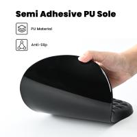 Alfombras de Raton con soporte para Muñecasy Diseño de masaje, ergonómica, para aliviar el dolor de muñeca, con espuma viscoelástica y base de silicona antideslizante (30,5x20,3 cm, negra) - details 3