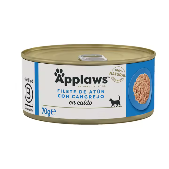 Applaws Cat Atún y Cangrejo Latas para Gatos - 24 unidades x 70gr - 1