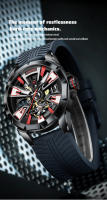 Reloj Mecánico Para Hombre SIBOTTE Con Tourbillon Y Esfera Luminosa Resistente Al Agua 50M Carcasa De Acero Inoxidable Cristal De Zafiro Lujo - details 7