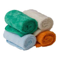 Irisana - Toalla de Baño de Microfibra - Azul - 80 x 40 cm - Tacto Suave y Delicado - Sin Soltar Pelusas - Ligera y Resistente - Gran Capacidad Secado - details 1