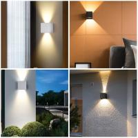 Lámpara De Pared Exterior Impermeable LED Para Decoración Del Hogar Jardín Veranda Y Escaleras Luminaire Facade Luz Exterior - details 10