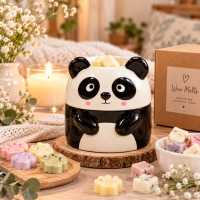 Hornillo Quemador Panda Cerámica - Para Cera Aromática y Esencias -Quemador Panda para Wax Melts - Cerámica Artesanal - Para Aceites Esenciales y Bombones de Cera, Puckator - details 0